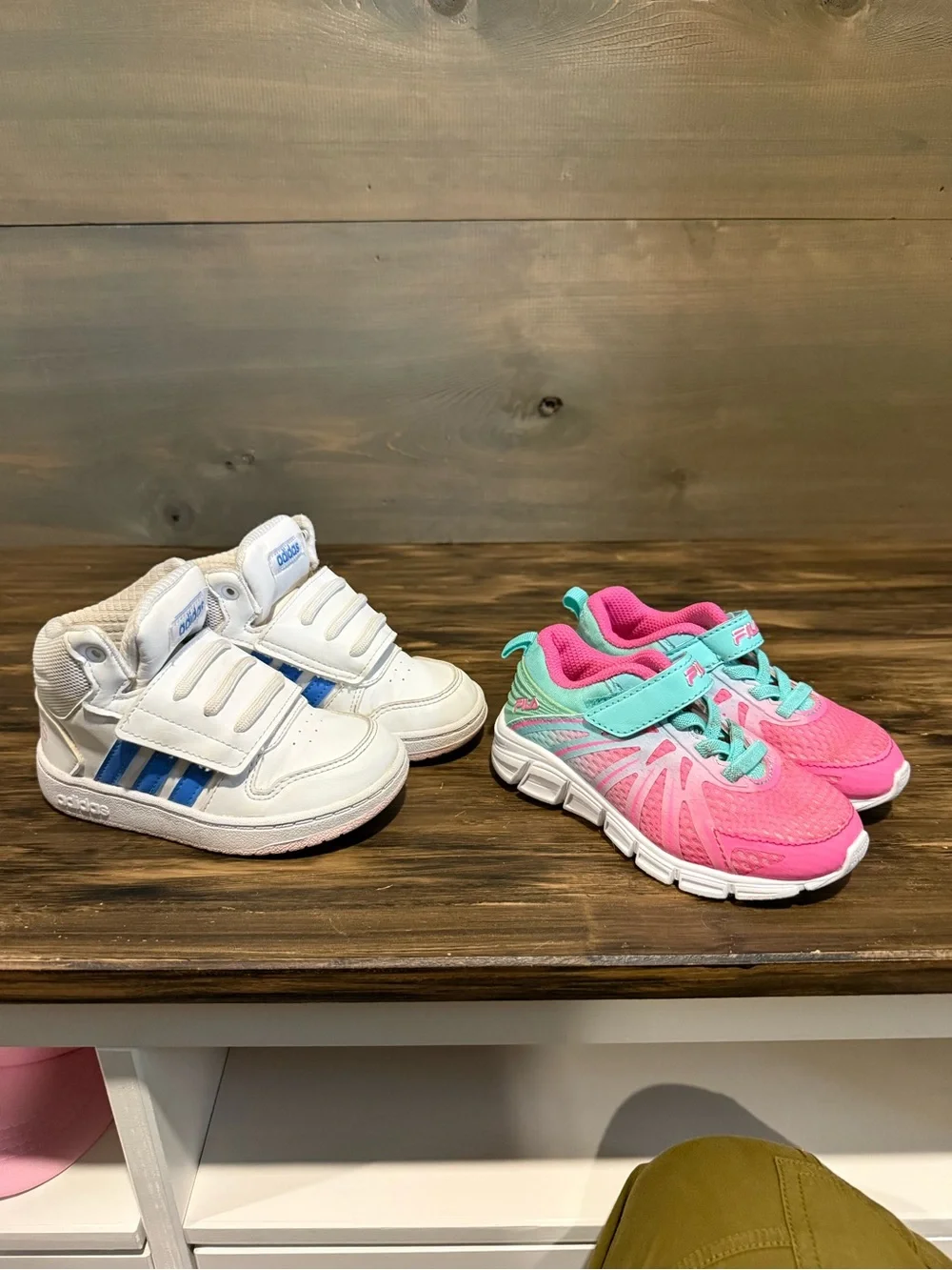 Toddler size 8 Adidas ASICS bundle of shoes
